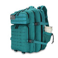 Military Tactical Backpack 45L/25L 3 Day Assault Pack Molle Daypack Hiking Backpack for Men and Women - color: Lakeblue, size: 45L