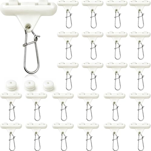 Sinker Slides for Fishing with Weight Bumpers, No Twist Sinker Slide, Clip-On Sinker Slider for Easy Weight Change, Protect Line & Knot Swivels Snaps, Ideal for Catfish Carolina Rig - color: Glow (Fluorescent Green), size: 24PCS Sinker Slides + 24PCS Bump