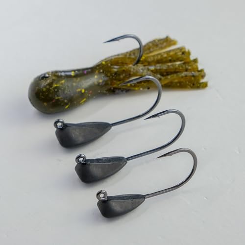 Tungsten 4 Anglers - 97% Pure Tungsten Finesse Mini Goby Tube Jig Head | Fit Small Finesse Tubes for Great Lakes Fishing |1/4, 3/8, 1/2oz. | Bass, Walleye, Pike, Lake Trout - size: 1/4oz. 1/0