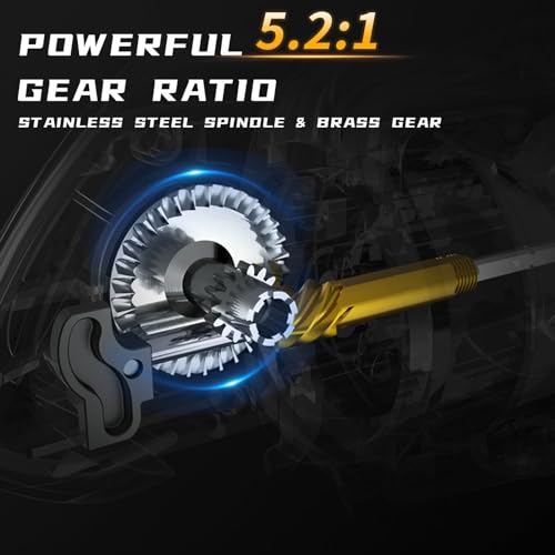 Saltwater Spinning Reel,13+1BB Ultra Smooth Saltwater Fishing Reels,Powerful Carbon Drag,CNC Aluminum Spool & Handle - color: tarnish&gold, size: 6000