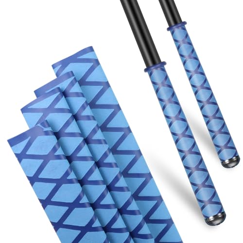 Fishing Rod Handle Grip Pole Wrap X-Tube Heat Shrink Tubing Non-Slip Insulated Abrasion Sleeve-Length:39" Diameter:55/64" (Blue) - color: Blue, size: Diamter:22mm"(55/64 inch)