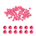 PATIKIL Fly Tying Tungsten Beads, Tungsten Slotted Beads for Fly Tying Jig Hooks - color: Pink, size: 2mm