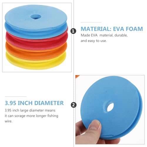 Large Eva Foam Fishing Line Spool 3.94 Inch Diameter Fishing Line Holder for Organizing and Storing Lines