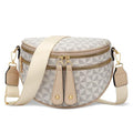 KKXIU Crossbody Sling Bag for Women Trendy Fanny Pack Vegan Leather Chest Bag | Trendy - color: 1-beige