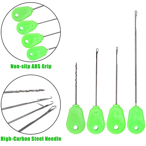 Carp Fishing Bait Rig Tool Kit Baiting Rigging Needle Swinger Driller Fishing Scissors Boilie Stops Stopper Carp Fishing Tackle Kit