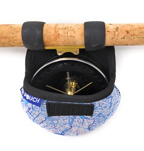 Fishing Reel Cover Reel Case Bag Pouch | Neoprene Material | for Centerpin, Fly, Ocean Reels - color: Local Flow