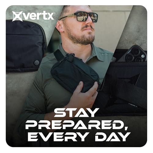 Vertx Everyday Tactical Fanny Pack 2.1-100% Nylon Fanny Pack for Men and Women with CCW-Ready Design and Rapid Access Tab - Black - 2L - color: Black, style: Everyday Fanny Pack 2.1