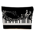 JIUWEIHU Piano Keys Makeup Bag, Musical Cosmetic Bags Travel Organizer Bag Zipper Pouch, Christmas Birthday Gifts for Pianist Music Lover Women Friend Colleague Sister - color: Multicolor 0063