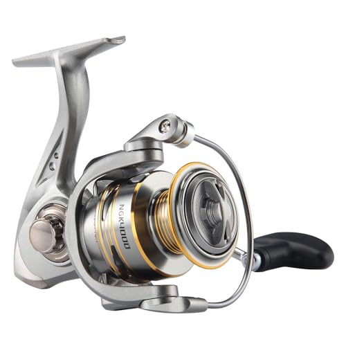 HAUT TON Spinning Reel 8000/9000/10000/12000/14000,6+1BB Metal Surf Fishing Reels,4.8:1 Gear Ratio 55lbs Drag Heavy Long Casting Inshore Saltwater Monster Fish - size: 4000, style: Ht-ngk