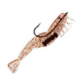 Charlie's Worms Artificial Fishing Bait Charlie's Shrimp Trio Freshwater Saltwater Bass Fishing Lures Scented Soft Bait 3pk - color: Clear Red Glitter