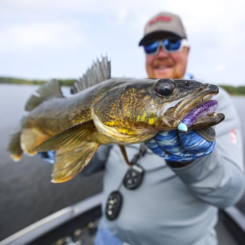 Northland Fishing Tackle Freshwater Tungsten Short Shank Fishing Jig for Bass, Walleye, Trout, and Many Others - color: Glo Watermelon, size: 1/8 Oz