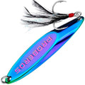 PROBEROS Fishing Spoons Lures Bass Baits Jigging Bait Tackle with Treble Hooks Hard Metal Spoon Fishing Lure Weight Pick 10 Pcs/Pack Silver Gold - color: 10PCS Neon, size: 7G-0.25OZ