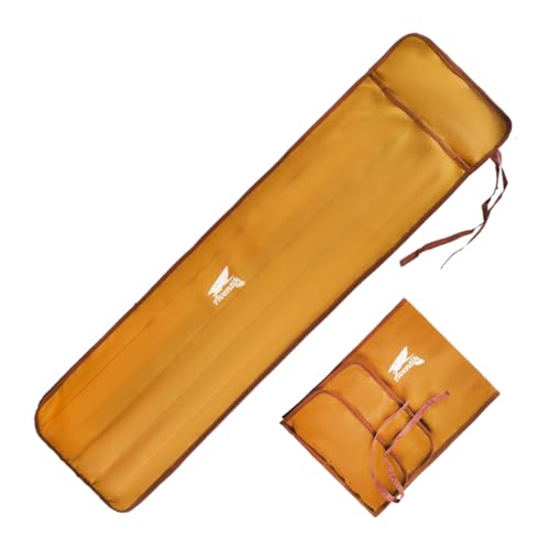 Aventik Neoprene Fly Rod Sock, 5-Compartment Fly Rod Sleeve Protector, Fishing Rod Cover for Travel & Storage - color: Coffee, size: Fly rod 10'0''-10'6'' 4sec with Extra tip