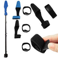 gofidin 2Sets Fishing Rod Tip Cover and Rod Tie Truss Cane Sleeves Pole Glove Bandage Straps Reusable Fastener