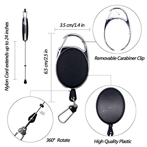 Fishing Quick Knot Tying Tool 3 Sets Stainless Steel 4 in 1 Tool Including Quick Knot Knotter Fly Line Clippers Hook Sharpener Hook Eye Needle with Zinger Retractor