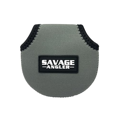 Neoprene Baitcast Reel Cover, Fishing Reel Protector, Fishing Reel Cover, Baitcaster Case, Low Profile Baitcaster Case, Casting Reel Covers, 50 100 200 Series Baistcasters (1, Gray) - color: Gray