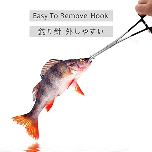 Straight Fishing Forceps Stainless Steel Unhooking Hook Removing Pliers - color: 6.5" Straight