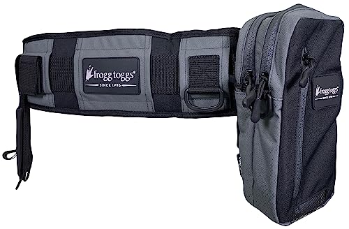 FROGG TOGGS Pursuit Fishing Wading Belt for Quick Tackle Access, Solid Elements, OS - color: Black
