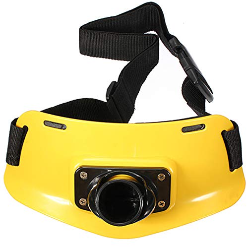 TIHOOD Fighting Rod Pole Holder Adjustable Waist Gimbal Belt Padded Fishing Waist Belt Professional Fishermen Gimbal Pad - color: Yellow
