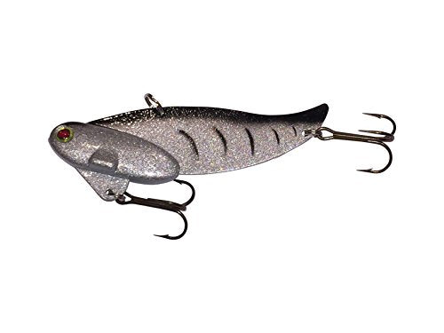 3 1/2oz - Blitz Blade - Blade Bait (5 inch) Fresh Water Saltwater Lake Trout Redfish Musky - color: Black Tiger