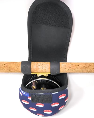Fishing Reel Cover Reel Case Bag Pouch | Neoprene Material | for Centerpin, Fly, Ocean Reels - color: Catch & Cook