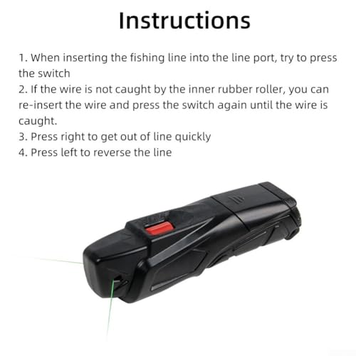 Electric High Speed Fishing Line Remover, Fishing Line Wire Strip Spooler Machine, Portable Fishing Reel Line Tool, Quick Line Change Tool & Equipment, Fishing Tackle Accessory
