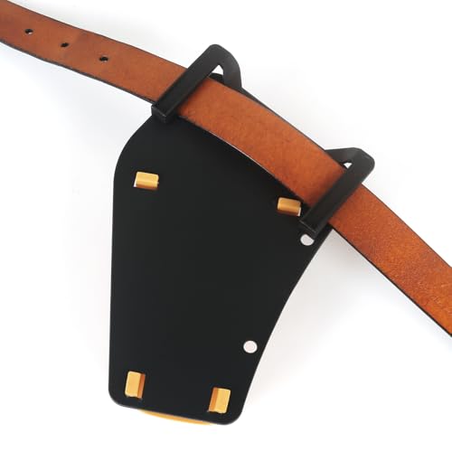 Slide-in Fishing Rod Hip Holster: 2pcs Hands-Free Waist Rod Holder Pole Gear with Stash Pocket for Fly & Bank Fishing - color: 1pcs brown