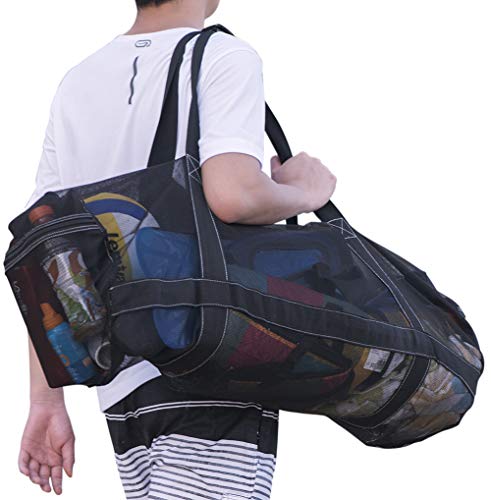 Bulex 37 Inch XXL Mesh Duffle Bag for Scuba Dive or Snorkel Gear, Extra Large Snorkeling Equipment Carry Bag, Ideal for Beach Pool Swimming Free Diving Kayak Spearfishing