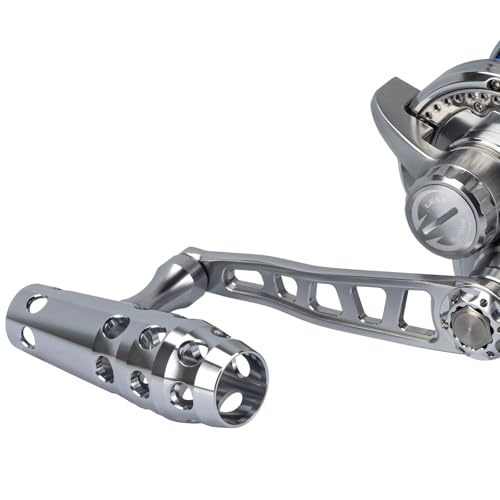 THKFISH Slow Pitch Jigging Reel, 55lbs Max Drag 6.3:1,9+2 Stainless BB Lever Drag Saltwater Heavy Duty Trolling Reel Slow Jigging Reel Saltwater Fishing - size: WAVE-30-Right Hand-SILVER