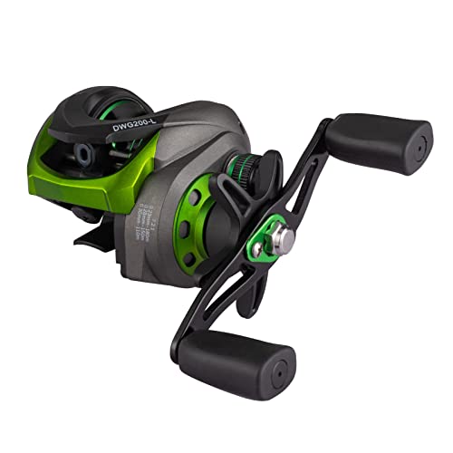 Diwa Baitcasting Reel-New Streamline and Kinetic Design Baitcaster Fishing Reel - 7.4 OZ Double Shielded 10+1 BB - 8 Magnet Braking System - 7.2:1 Gear Ratio Freshwater Saltwater Fishing Reels - style: Left