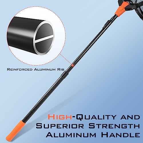 KastKing Pontus Fishing Net, Foldable & Lightweight Landing Net with Built in Length Scale, Strength Aluminum Handle, Fishing Gear and Gift for Men - style: Hoop Size: 23"(extendable)