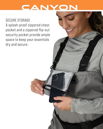 FROGG TOGGS Women's Waterproof Canyon Fishing Stockingfoot Chest Wader for Fishing - size: Large