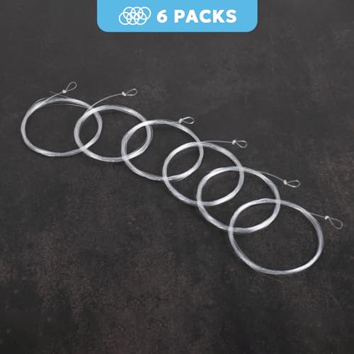 SF Pre-Tied Loop Fly Fishing Tapered Leader Nylon Clear Trout Freshwater Saltwater Bonefish Permit Bass Salmon Steelhead 7.5FT 9FT 10FT 12FT 15FT 0X 1X 2X 3X 4X 5X 6X 7X - size: 7.5FT-6X, style: Freshwater Knotted 12-pack