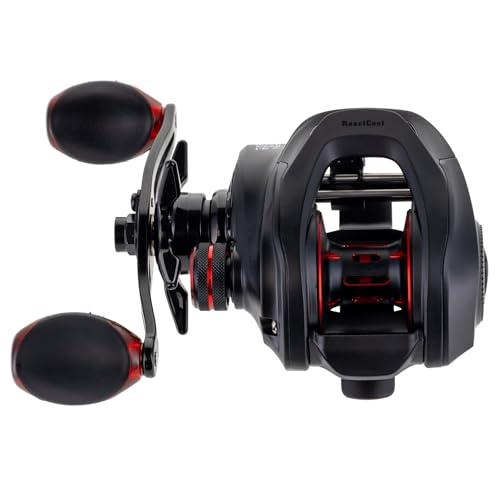Reaction Tackle ReactCast Baitcasting Reel, 7.3:1 High-Speed Baitcaster with 9+1 Bearings, Aluminum Frame, Dual Brake System and Smooth Drag for Bass Fishing