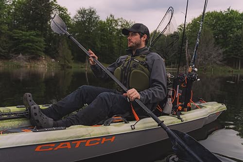 Pelican Paddle Leash and Leash Fishing Rod - Paddle Holder - Kayak Accessories Strechable Coiled Rod for Kayak and SUP Paddles - style: Strechable Coiled Rod