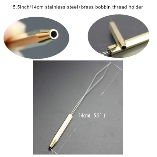 GREATFISHING 4pc Fly Tying Tools Combo Kit - Stainless Steel Whip Finisher, Bodkin, Bobbin, Disc Bobbin