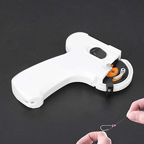 Automatic Fishing Hook Tier Tool - Fast Electric Hook Line Tying Device Machine with PC ABS Shell for Fishing Hooks and Lures (Battery Powered)