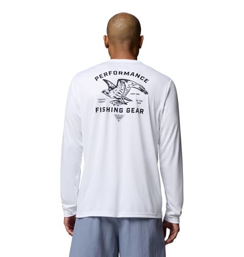 Columbia Men's Terminal Tackle PFG Sea Creature Long Sleeve - color: White, size: Small