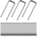 Jetec 40 Pieces Plantation Shutter Repair Kit Replacement Louvers Staples Window Blind Tilt Rod Operable Plantation Silver Missing Metal Indoor Louver Staples Tools Repair (0.75 x 0.19) - size: 0.75 x 0.19"