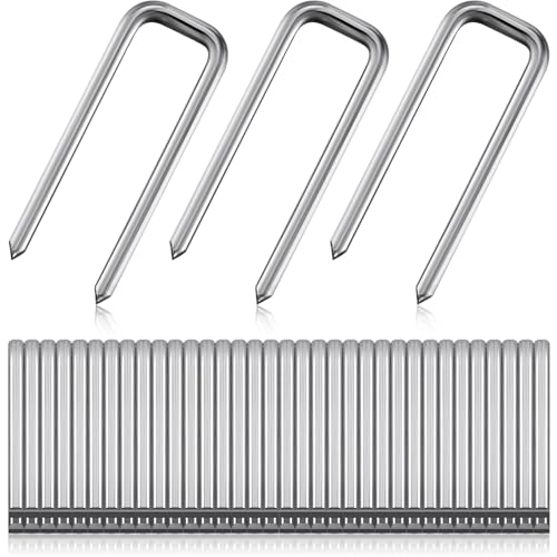 Jetec 40 Pieces Plantation Shutter Repair Kit Replacement Louvers Staples Window Blind Tilt Rod Operable Plantation Silver Missing Metal Indoor Louver Staples Tools Repair (0.75 x 0.19) - size: 0.75 x 0.19"
