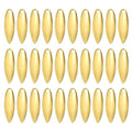 PATIKIL Fishing Lure Blades Willowleaf Lure Making for DIY Bait - color: Golden, size: 1"x0.3"