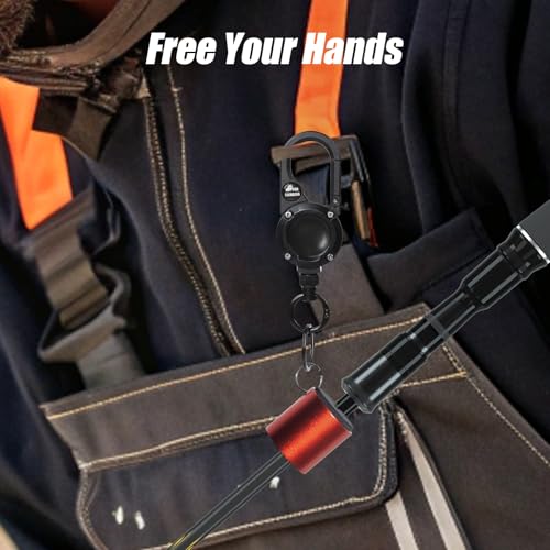 Fishing Rod Clip, Wearable Fishing Rod Holder, Portable Fishing Rod Accessory, Suitable for Fly Fishing, Stream Fishing, and Micro Tackle