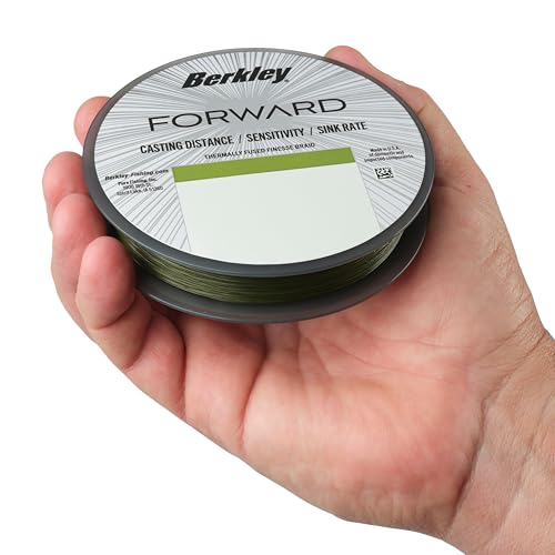 Berkley Forward Braid Fishing Line - color: Low-Vis Green, size: 14 lb - 150 yd