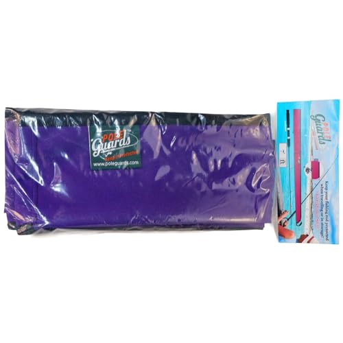 Full-Enclosure Fishing Rod Sleeve Bag Cover Sock Protector. Fits Conventional & Spinning Rods. Made in USA - color: Purple, size: 10' feet (120 inches long), style: 9 inches in circumference