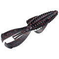 Strike King Rage Bug Fishing Lure, Soft Plastic Grub, Unique Design, Subtle Action - color: Black Neon, size: 4"