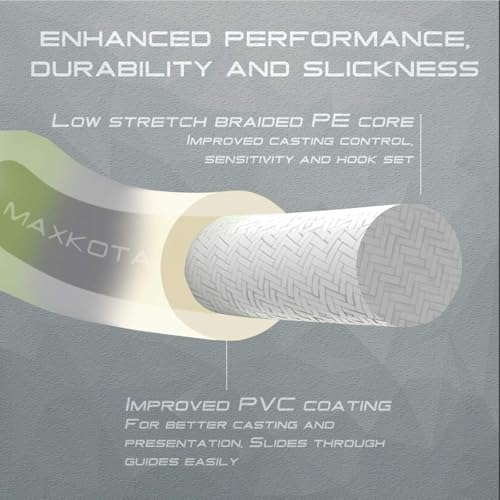 Maxcatch Troutlite Double Taper Floating Fly Line, 90ft, DT3F-DT6F, Easy Casting, with Two Welded Loops - size: DT5F-90FT