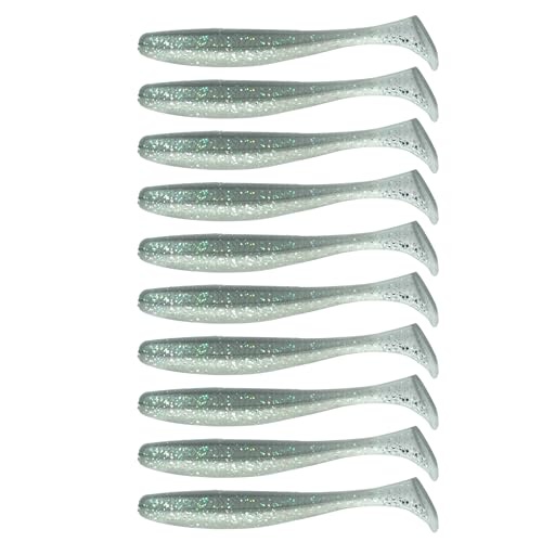 6th Sense – Divine Swimbait Soft Paddle Tail Swimbait Bass Fishing Lure, Made in USA - color: Pro Blue, size: 2.7in (10/pk)