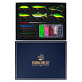 104PCS Fishing Lures Kit, Fishing Gear & Accessories with Premium Gift Box | Glide Bait , Hooks,Weights, Fish Hook Remover,Hard & Soft Baits for Bass Trout Pike Salmon for Dad - style: 6c