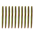 Soft Plastic Fishing Lures with Salted Hook Slot 10pcs FS/RE-09 - color: Color D