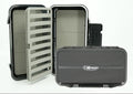 Kingfisher Waterproof Dry Fly Fishing Box with Leaf - color: Black, size: Foam A Leaf w/ Foam D Box